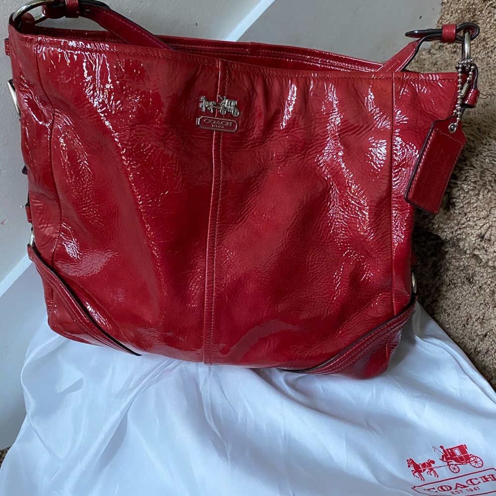 Coach patent leather bag